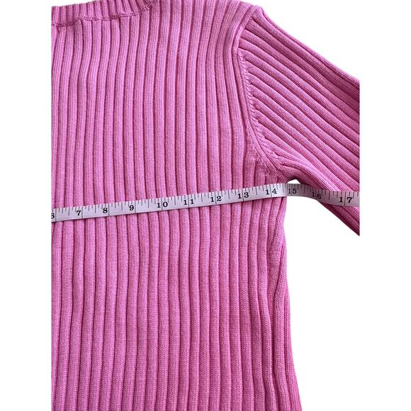 English Factory Pink Ribbed Sweater Women’s L – August Apparel - Picture 11 of 11